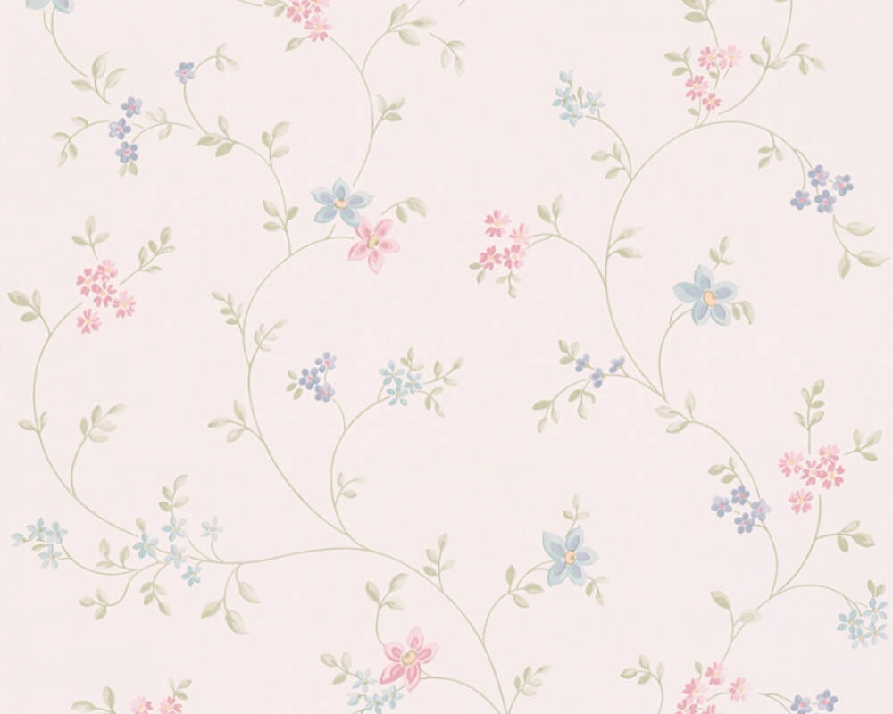 Vliesové tapety 39071-2 Maison Charme - bledé modroružové kvety